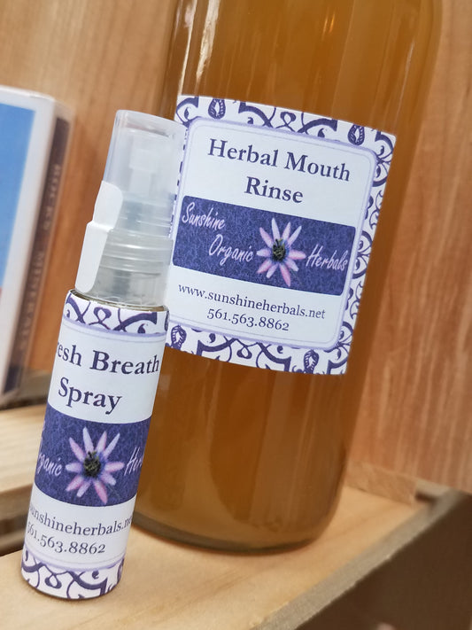 Fresh Breath Spray - Sunshine Organic Herbals LLC