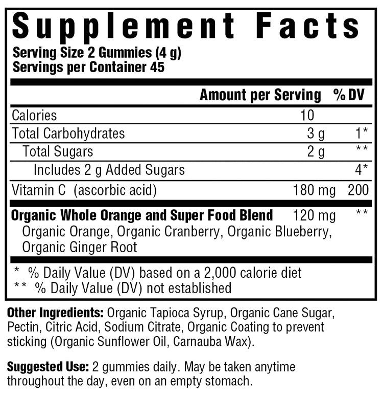 MegaFood C Defense Gummies - Sunshine Organic Herbals LLC