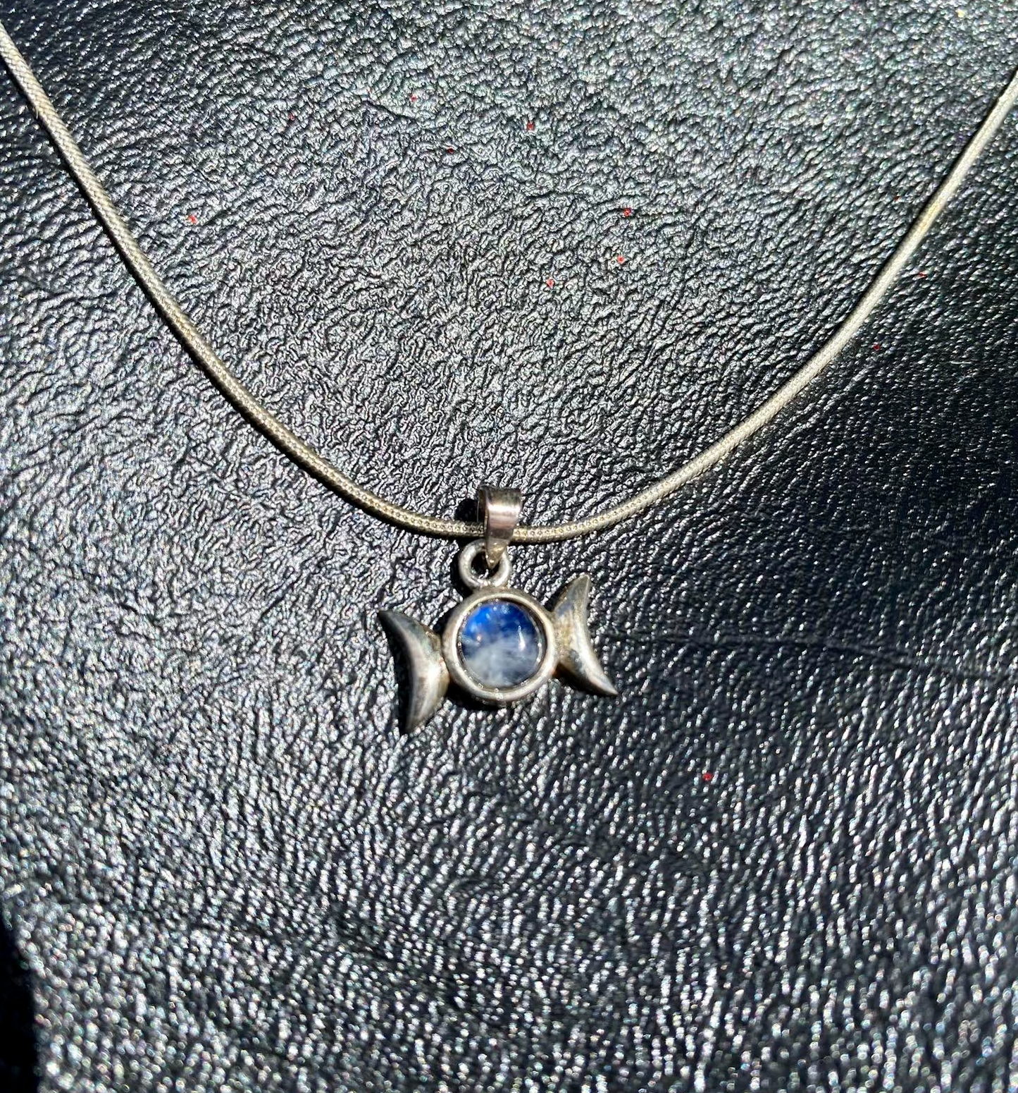 Labradorite Triple Moon Necklace